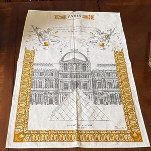 Paris Palais du Louvre Cotton Decorative Tea Towel Beauville France